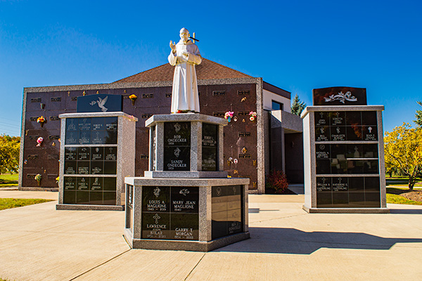 Padre Pio Columbarium at Holy Cross Akron